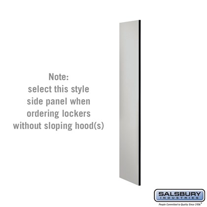 Side Panel - for 5 Feet High - 18 Inch Deep Designer Wood Locker - without Sloping Hood