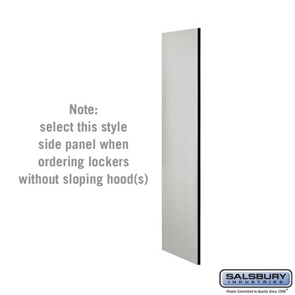 Side Panel - for 5 Feet High - 21 Inch Deep Designer Wood Locker - without Sloping Hood