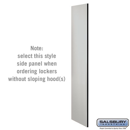 Side Panel - for 6 Feet High - 21 Inch Deep Designer Wood Locker - without Sloping Hood