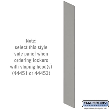 Side Panel - for Heavy Duty Plastic Locker - with Sloping Hood