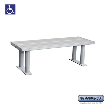 Salsbury Aluminum ADA Locker Bench - 48 Inches Wide