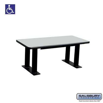 Designer Wood ADA Locker Bench - 42 Inches Wide