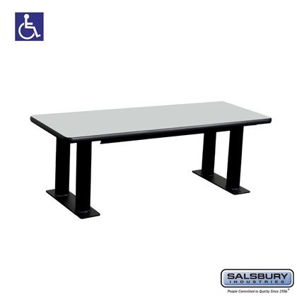 Salsbury Designer Wood ADA Locker Bench - 48 Inches Wide