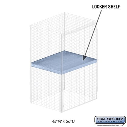 Shelf - for Bulk Storage Locker - 48 Inches Wide - 36 Inches Deep