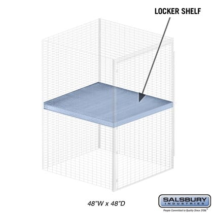 Shelf - for Bulk Storage Locker - 48 Inches Wide - 48 Inches Deep