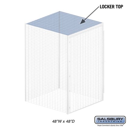 Top - for Bulk Storage Locker - 48 Inches Wide - 48 Inches Deep