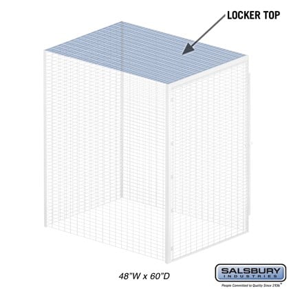 Top - for Bulk Storage Locker - 48 Inches Wide - 60 Inches Deep