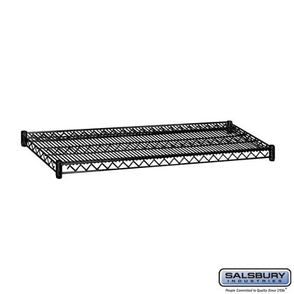 Additional Shelf - for Wire Shelving - 48 Inches Wide - 18 Inches Deep - Black