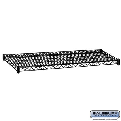 Additional Shelf - for Wire Shelving - 60 Inches Wide - 18 Inches Deep - Black