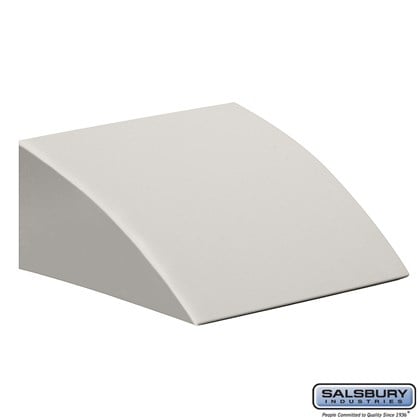 Sloping Hood for Plastic Locker - 1 Wide - Dark Gray