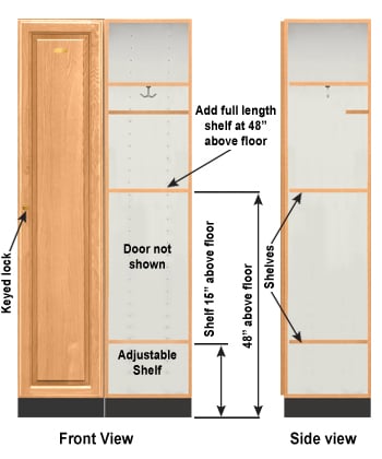 ADA Compliant Single Tier Wood Lockers