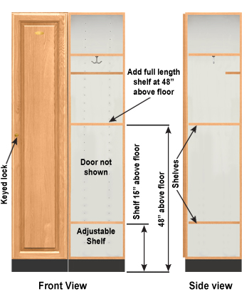 ADA Compliant Single Tier Wood Lockers