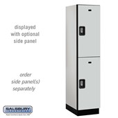 18" Wide Double Tier Designer Wood Locker - 1 Wide - 6 Feet High - 18 Inches Deep - Resettable Combination Locks