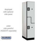 18" Wide Double Tier 'S' Style Designer Wood Locker - 1 Wide - 6 Feet High - 24 Inches Deep - Electronic Locks