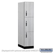18" Wide Premier Wood Locker - Triple Tier - 1 Wide - 6 Feet High - 24" Deep - Electronic Locks