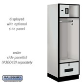 Salsbury 24" Wide Designer Wood Open Access Locker - 6 Feet High - 24 Inches Deep - Electronic Locks