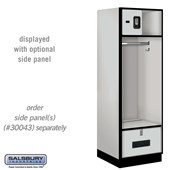 24" Wide Designer Wood Open Access Locker - 6 Feet High - 24 Inches Deep - Resettable Locks