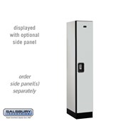 12" Wide Single Tier Designer Wood Locker - 1 Wide - 5 Feet High - 21 Inches Deep - Resettable Combination Locks