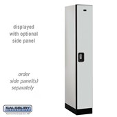12" Wide Single Tier Designer Wood Locker - 1 Wide - 6 Feet High - 21 Inches Deep - Resettable Combination Locks