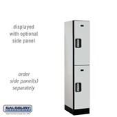 12" Wide Double Tier Designer Wood Locker - 1 Wide - 5 Feet High - 15 Inches Deep - Electronic Locks