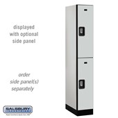 12" Wide Double Tier Designer Wood Locker - 1 Wide - 6 Feet High - 15 Inches Deep - Resettable Combination Locks