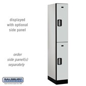 12" Wide Double Tier Designer Wood Locker - 1 Wide - 6 Feet High - 18 Inches Deep - Electronic Locks