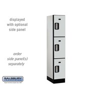 12" Wide Triple Tier Designer Wood Locker - 1 Wide - 5 Feet High - 18 Inches Deep - Electronic Locks