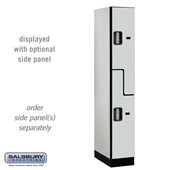 12" Wide Double Tier 'S' Style Designer Wood Locker - 1 Wide - 6 Feet High - 18 Inches Deep - Electronic Locks
