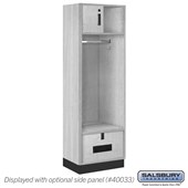 24" Wide Premier Wood Open Access Locker - 6 Feet High - 18 Inches Deep - Electronic Locks