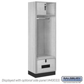 24" Wide Premier Wood Open Access Locker - 6 Feet High - 18 Inches Deep - Hasps