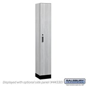 12" Wide Premier Wood Locker - Single Tier - 1 Wide - 6 Feet High - 15" - Electronic Locks