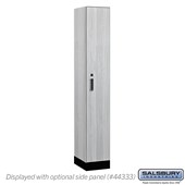 12" Wide Premier Wood Locker - Single Tier - 1 Wide - 6 Feet High - 18" Deep - Electronic Locks