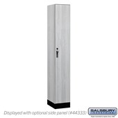 12" Wide Premier Wood Locker - Single Tier - 1 Wide - 6 Feet High - 18" Deep - Hasps