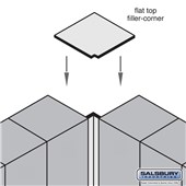Flat Top Filler  -  Corner  -  for 15 Inch Deep Premier Wood Locker