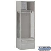 24" Wide Open Access Metal Locker - 6 Feet High - 18 Inches Deep