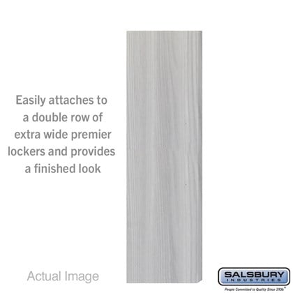 Double End Side Panel  -  for 15 Inch Deep Premier Wood Locker  -  without Sloping Hood