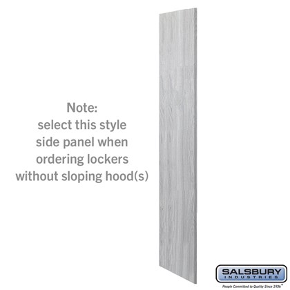 Side Panel  -  for 21 Inch Deep Premier Wood Locker  -  without Sloping Hood