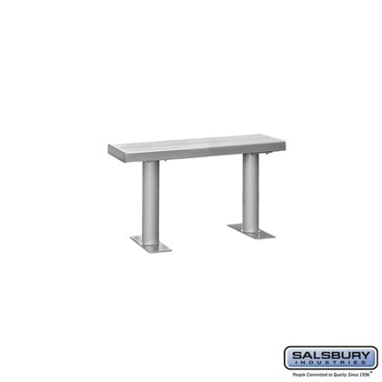 Aluminum Locker Bench - Bolt Mounted - 36 Inches Wide to 96 Inches Wide