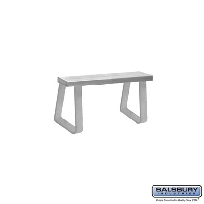 Aluminum Locker Bench - Free-Standing - 36 Inches Wide to 96 Inches Wide